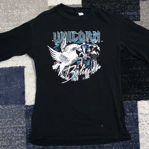 Black Unicorn graphic tee